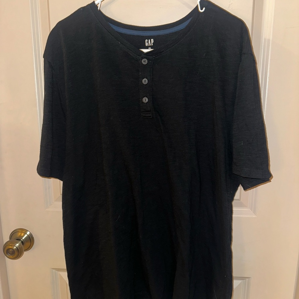 Gap Men’s Short Sleeve Henley Tee - 3XL